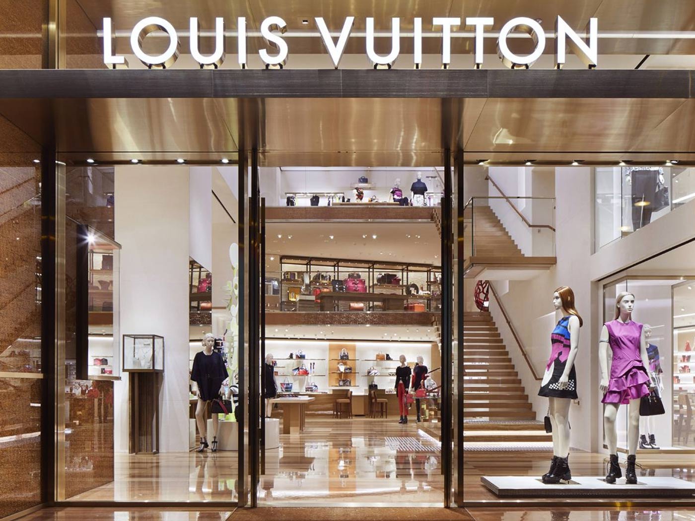 Louis Vuitton luxury store