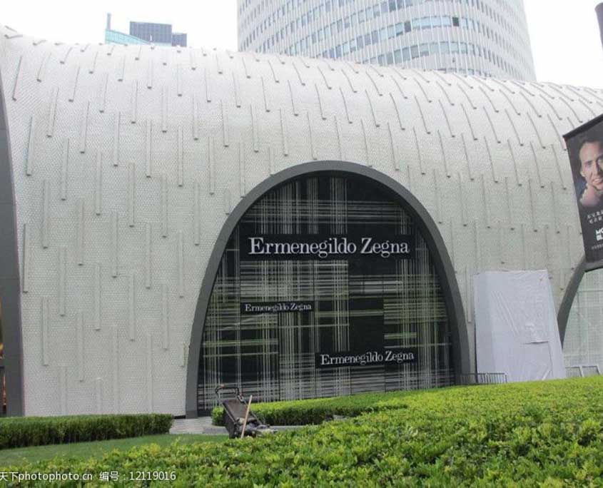 Ermenegildo Zegna architecture glass-Shanghai